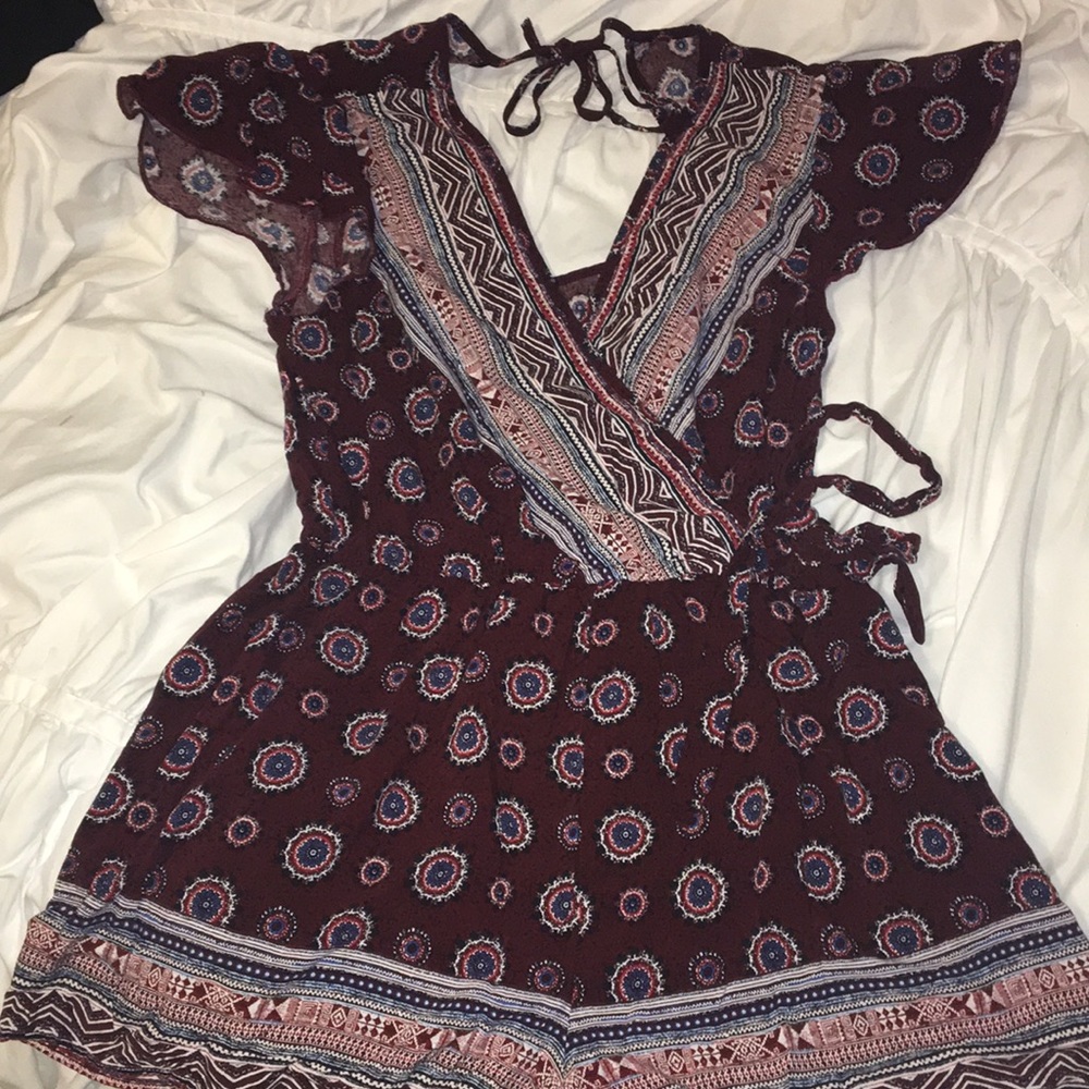 Romper with keyhole back